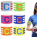 Cisyia Fußball Kapitänsbinde Kinder, Verstellbare Erwachsene Fussball Kapitänsbinde Armbinde, Elastic Spielführerbinde Zubehör für Kinder Junior Football Training