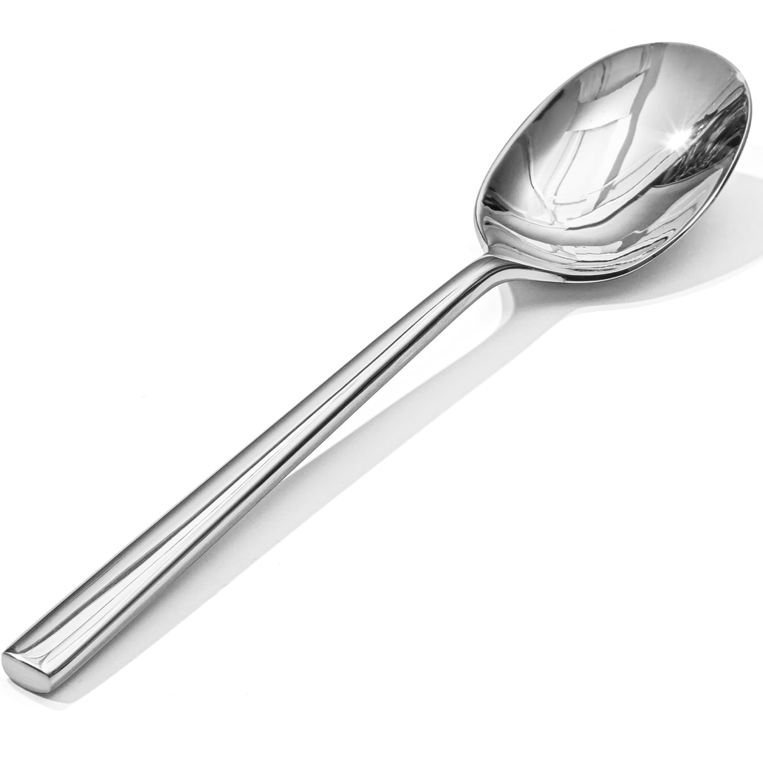 KINGSTONE Esslöffel-Set, 16-teilig, Bestecklöffel, Premium-Edelstahl-Löffel, hochglanzpoliert und spülmaschinenfest, Verwendung für Küche, Zuhause, Hochzeit, Party