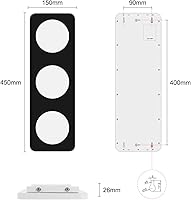 Vista 4 de BBMI Remote Control Traffic Light, Red Yellow Green LED Wall Lamp, Aluminum Style Traffic Lamp, DC9-12V(with Plug).