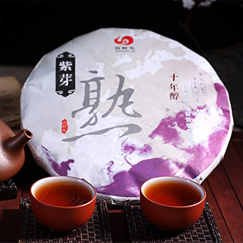 通用 Té PU-Erh Té Maduro Té Negro de Yunnan 357g Brote púrpura Puer Material de árbol Viejo Puro