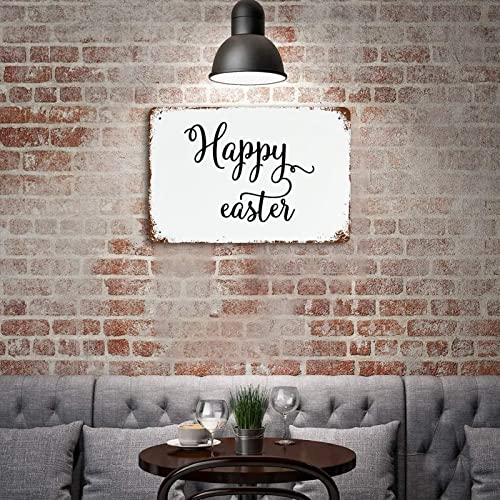 Panneau rétro Happy Easter aluminium抗不褪色, résout vos problèmes de décoration extérieure - 4