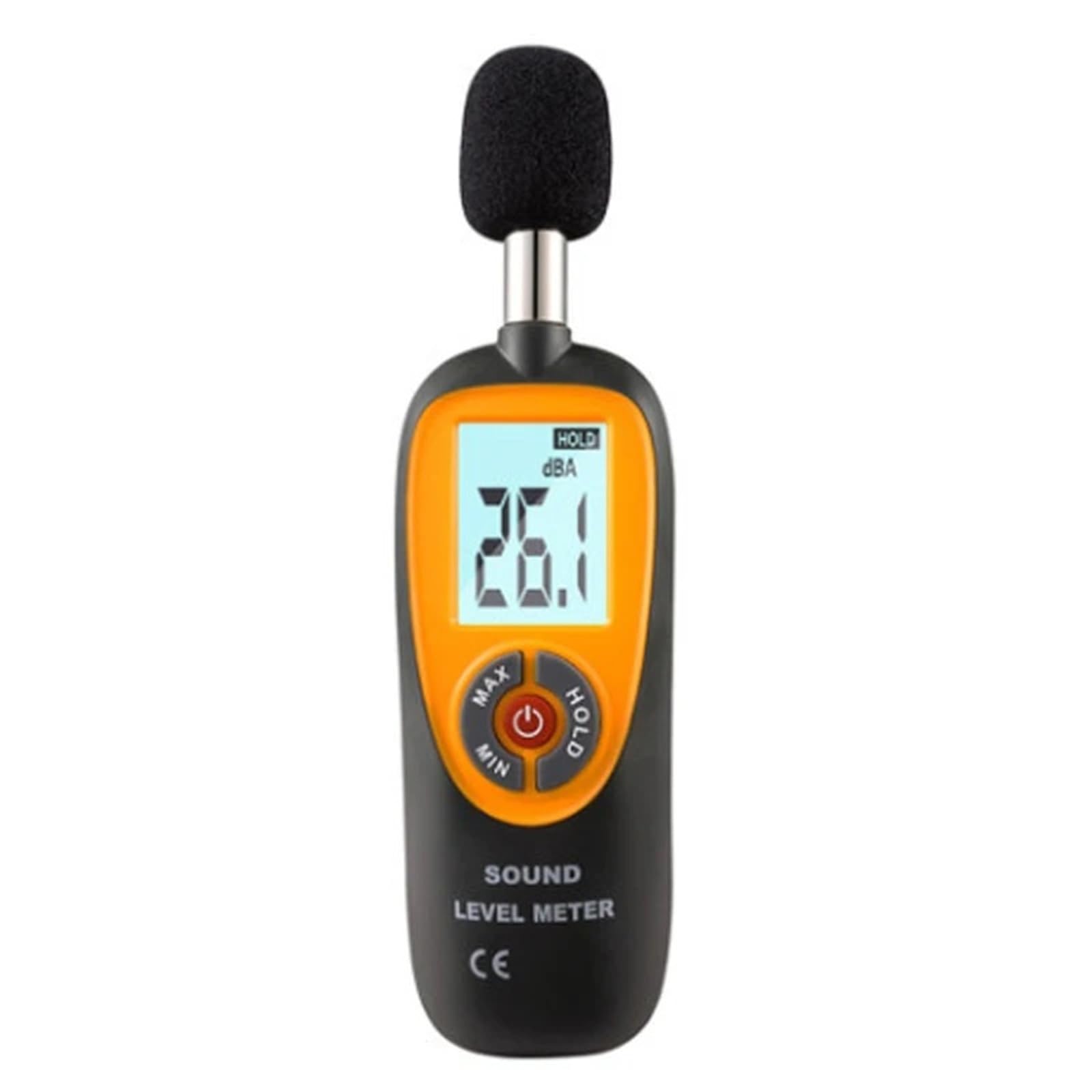 Edede One Color Decibel Meter, Mini Portable Sound Level Meter With Lcd Screen Display 30~130Db Instrumentation Noise Decibel Monitoring Testers