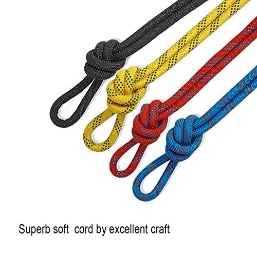 Aoneky 10 Mm Static Outdoor Rock Climbing Rope, Fire Escape Safety Rappelling Rope (Yellow 2, 32) #TOP5