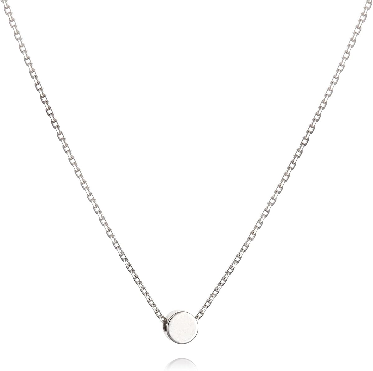 Anika Bella Silver Sliding Bead Dot Choker Necklace for Women, Waterproof