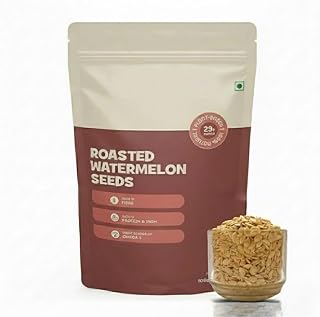Roasted Watermelon Seeds | Fibre Rich Seeds | Diet Food | Non-GMO | Healthy snacks | Nutrients rich | High in Protein & Iron | 100 GM