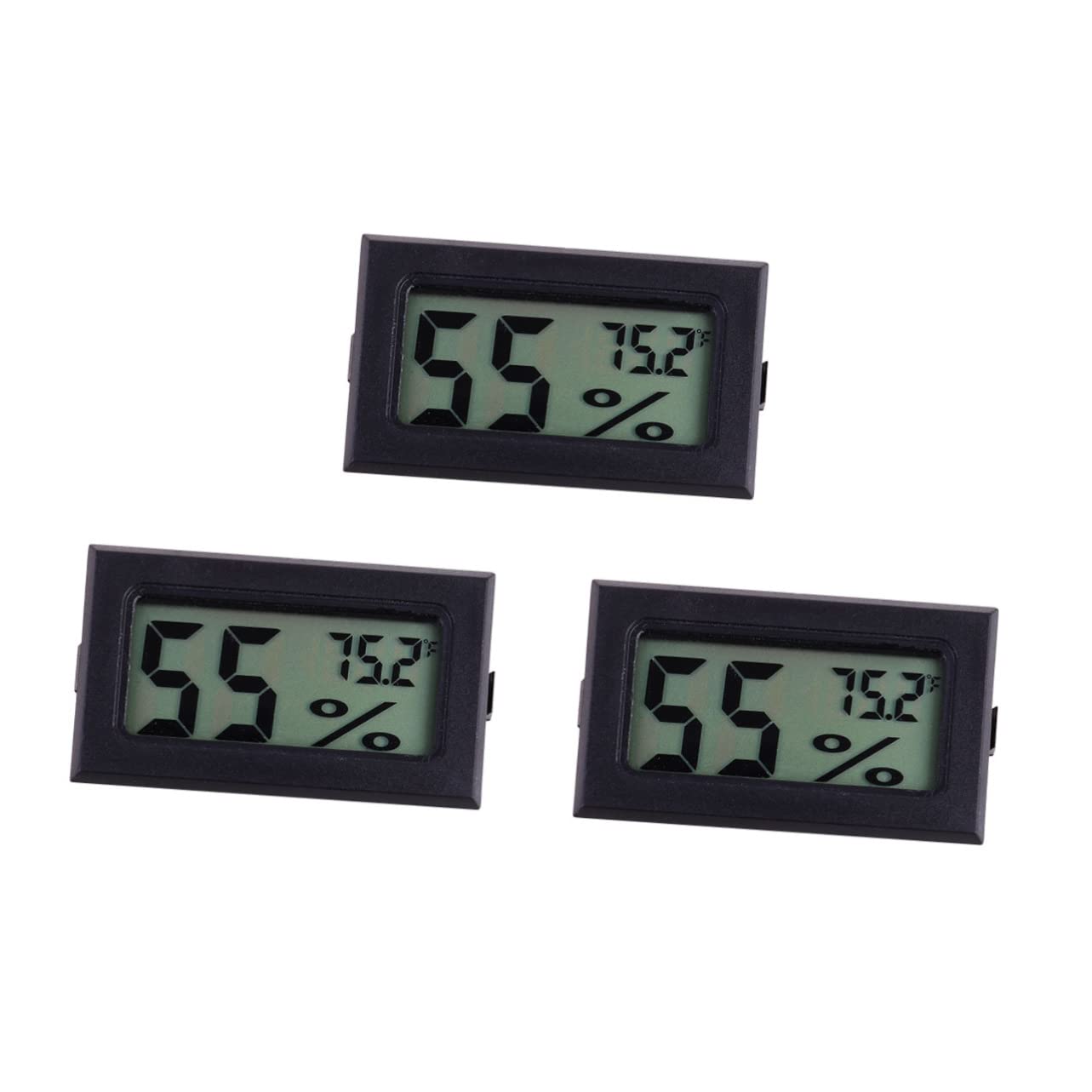 DOITOOL 9piezas Medidor De Temperatura y Humedad Digital Mini Inalámbrico Sensor Práctico Para Interiores y Exteriores Pantalla y Clara Bajo Consumo Energético Alta Precisión y