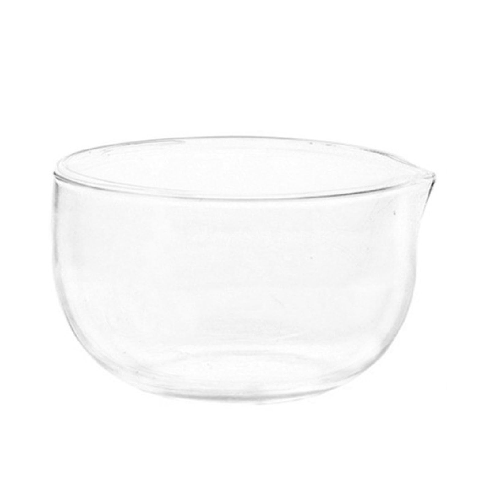 Jazuaiao 350 / 600ml Glass Salad Bowl Serving Tableware Food Container Round Fruit Bowl for Cooking Baking Prepping Enduring Glass Mixing
