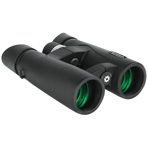 Konus Mission 8x42 mm Open Bridge BAK-4 Roof Prisms Binocular, Black/Green, 2270
