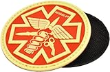 Hazard 4 Battle Paramedic Rubber 3D Velcro On Patch, Glow in the Dark