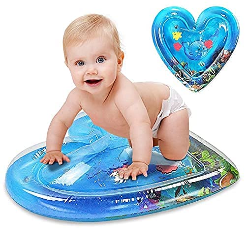 RGKJAS Heart Shape Baby Inflatable Patted Water Play Pad Cushion for Kids | Multi Color | Pack of 1