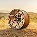 RockTrix RT105 18x9 Off-Road Wheels compatible with Toyota Tundra 2007-2021, Matte Bronze 5x150 Rims -12mm Offset for 33-35 Inch Tire Clearance, Fits Sequoia, Land Cruiser, And Fits Lexus LX570