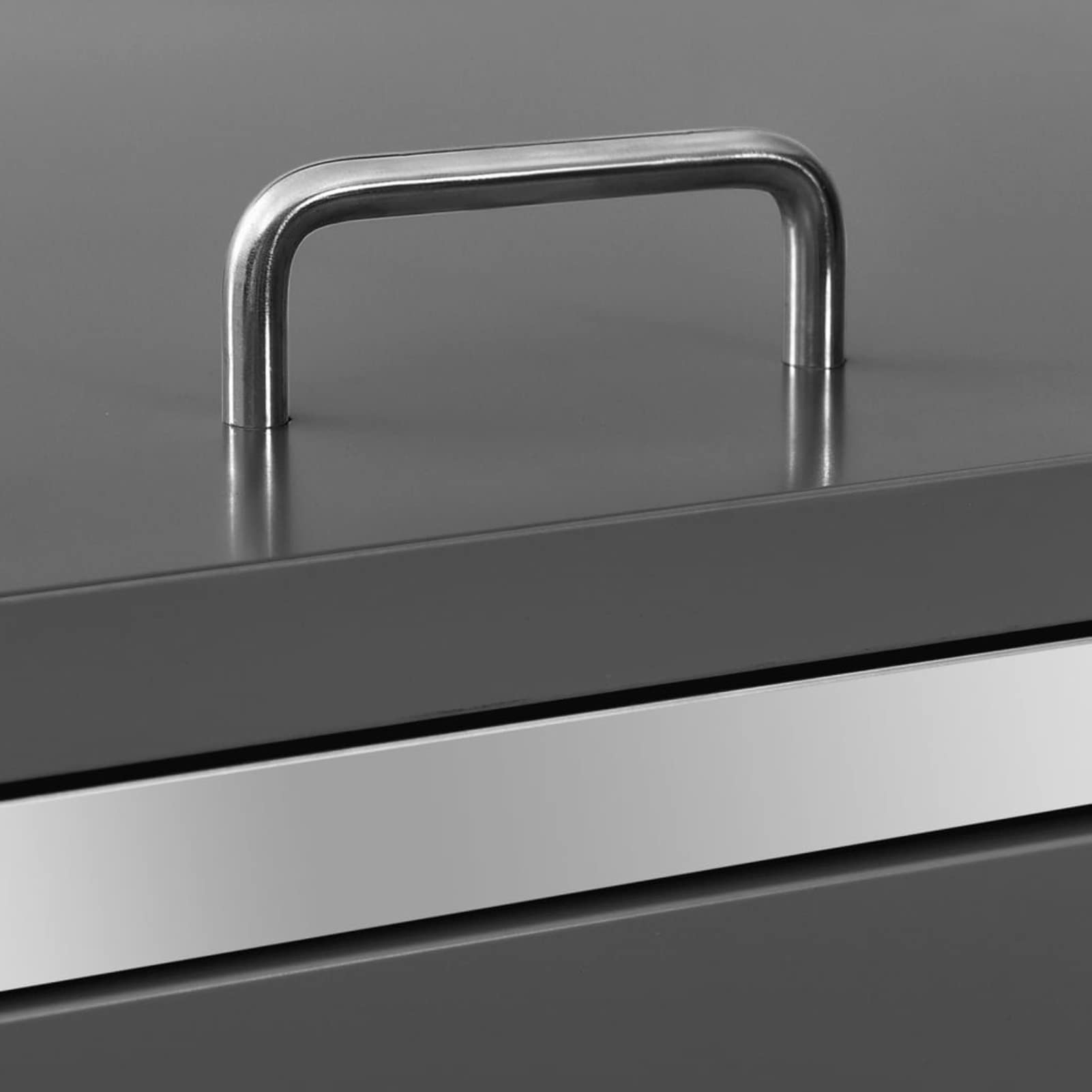 Gecheer Copribidone per Spazzatura, Copribidone da Giardino in Acciaio Inox, 276.5x77.5x112.5 cm, per Esterno, Giardino, Patio