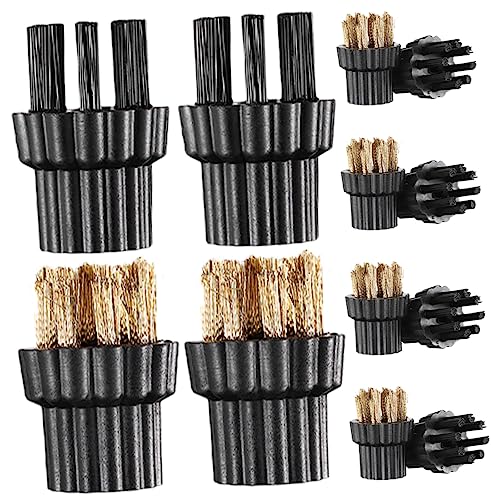 24 Pcs Washing Machine Brush Head Brass Mop Brush Head Pressure Washer Brush Steam Cleaner Mop Brush Cleaner Parts Household Cleaning Supplies Steam Mop Brush Accessories Mop Parts