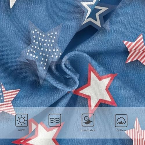 Toddler Panties, Stars Blue Cotton Underwear Girls, 2T–8 Years3