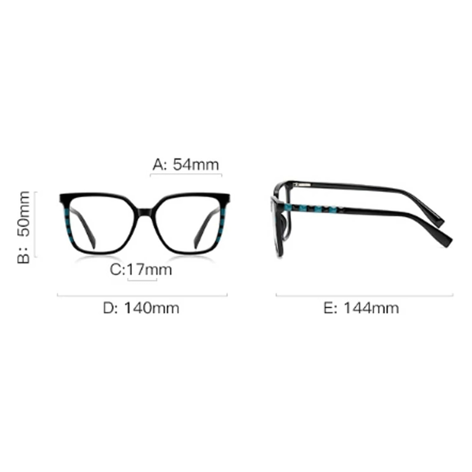 Damskie oprawki do okularów Anti Blue Eyewear Frame Cat Eye Eyeglass Frame Optical Spectacle Frame Spring Hinge Glasses Frame
