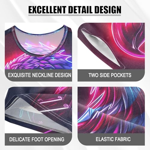 panksolu Pajama Sets Short Sleev Cotton Sleepwear Summer Pjs 2 Piece for 5-14Y3