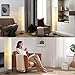 Jomshine Modern Floor Lamp, Dimmable 3 Levels Brightness Paper Tall Lamp Standing Lamps with Lampshade, 55'' Minimalist Floor Lamps for Office, Kids Room, Reading, Home Decor (White)