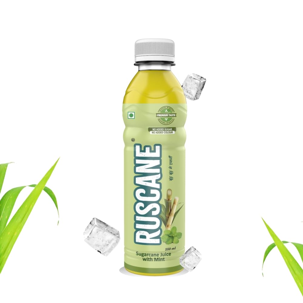 Ruscane Natural Energizer & Immunity Booster Sugarcane Juice Bottle Pack Of 4 x 250 Ml (1000 Ml) with Extra Mint Flavoured, Ready to Drink Healthy Juice With No Added Sugar, Pure Delight in Every Sip! (B0CXTJVWYP) Amazon Price History, Amazon Price Tracker