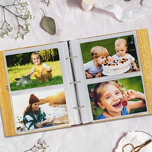 ZEEYUAN Photo Album 6x4 Slip in 200 Photos Hardcover Photo Book Ideal for Wedding Albums Family Photo Books and Travel Memories - Image 2