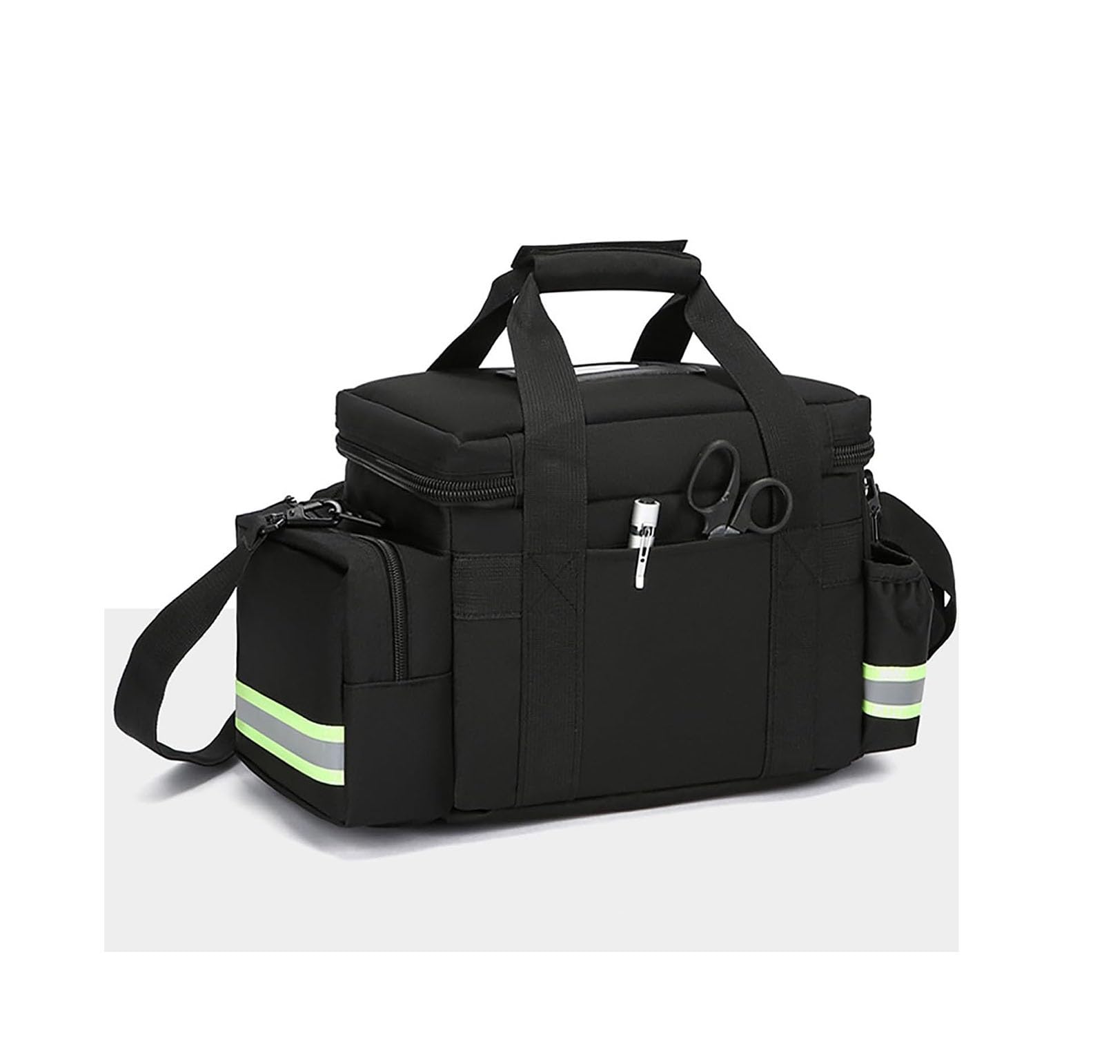 Borsa traumatologica per soccorritore, forniture mediche professionali, borsa medica di emergenza con divisori interni e fondo antiscivolo per la salute domestica e la prima risposta