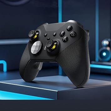 メタルサムスティック Xbox Elite Series 2コントローラー用 13イン1 交換用パーツ マグネットジョイスティック6個 パドル4個 Dパッド Xboxエリートシリーズ2コアコントローラー用ツール1個 ゴールド