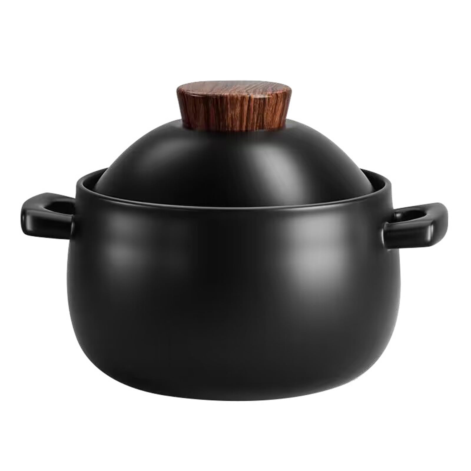 Zykuosus Ceramic Hot Pot Heat Resistant Casserole - Retro Japanese Style Stew Clay Household(4.5L)