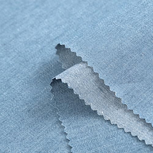 Tissu denim lavé en coton de 150cm pour couture de robe