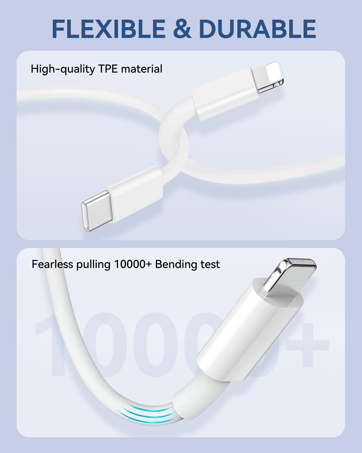 Cavo iPhone 3 Metri 2Pezzi [Certificato Apple MFi], Cavo USB C Lightning cavo iphone USB C Ricarica Rapida Cavetto i phone Filo Caricatore per iPhone 14/14 Plus/13 Pro Max/12 Mini/11/XS/XR/X/8/SE/iPad