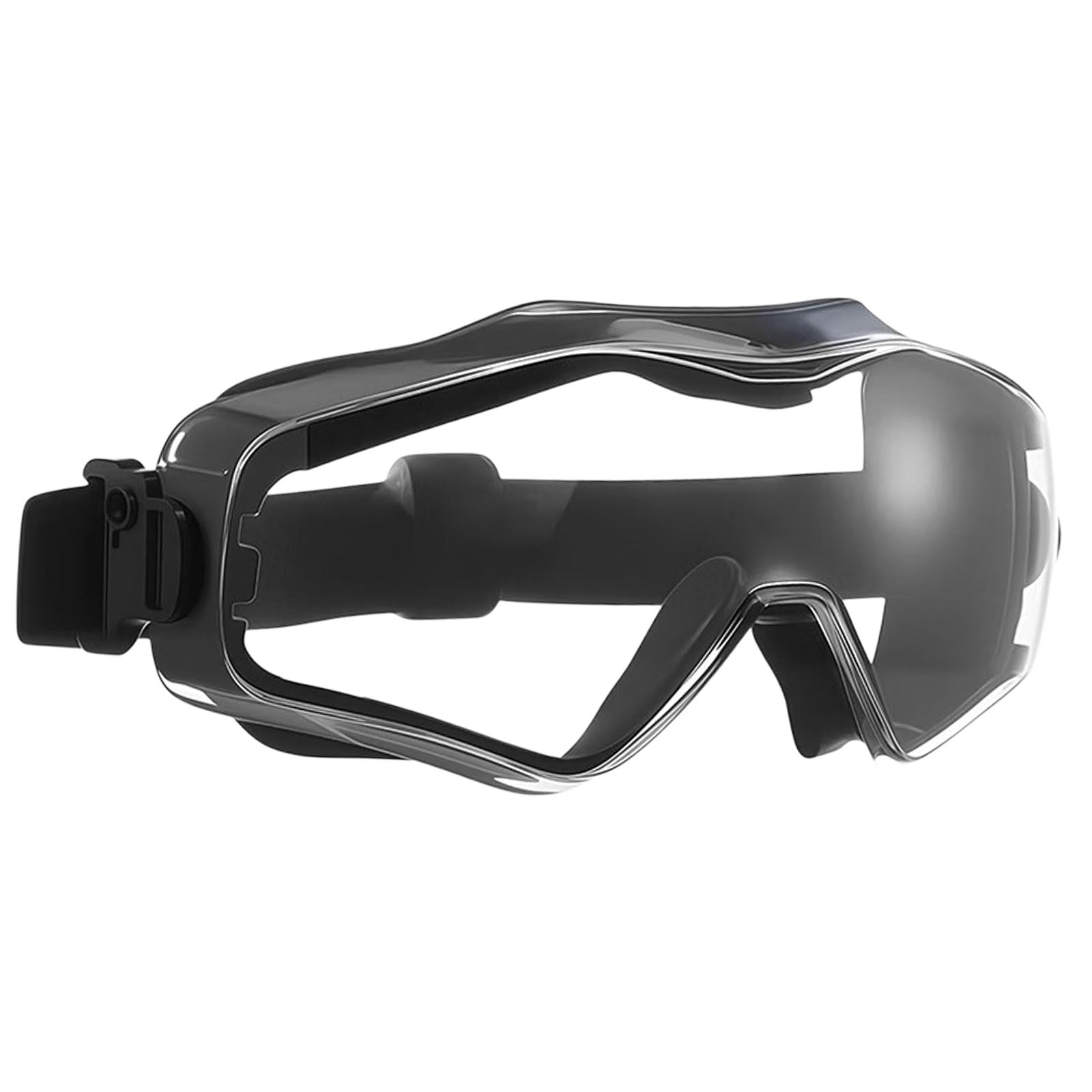 Jazuaiao Black Multipurpose Protective Goggles With Oversized Frame To Accommodate Glasses For Outdoor Activity Multipurpose Outdoor Goggles