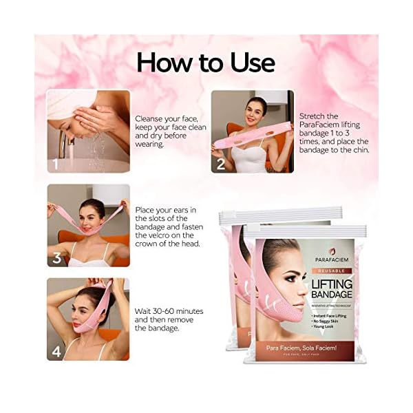 ParaFaciem-Reusable-V-Line-Mask-Facial-Slimming-Strap-Double-Chin-Reducer-Chin-Up-Mask-Face-Lifting-Belt-V-Shaped-Slimming-Face-Mask ParaFaciem Reusable V Line Mask Facial Slimming Strap Double Chin Reducer Chin Up Mask Face Lifting Belt V Shaped Slimming Face Mask