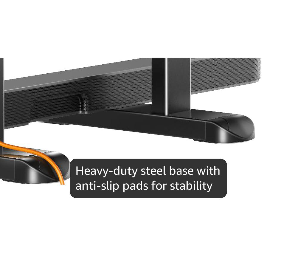 Perlegear Universal TV Stand Legs for Most 37–86 Inch TVs up to 132 lbs, Height Adjustable TV Legs Replacement Suitable for Soundbar, Table Top Stand Base Max VESA 800 x 500mm, PGTVS20