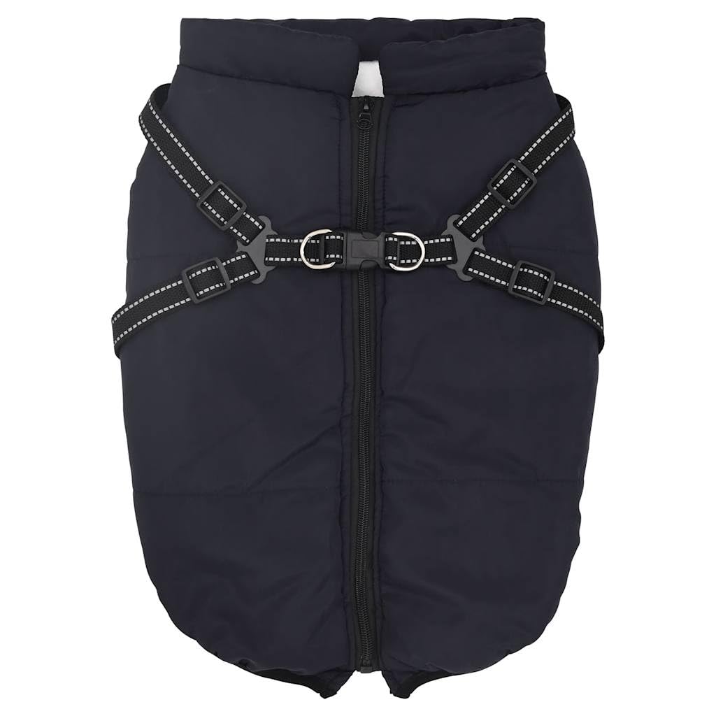 Homgoday Abrigo Perro con arnés Impermeable Reflectante 6XL Azul Marino