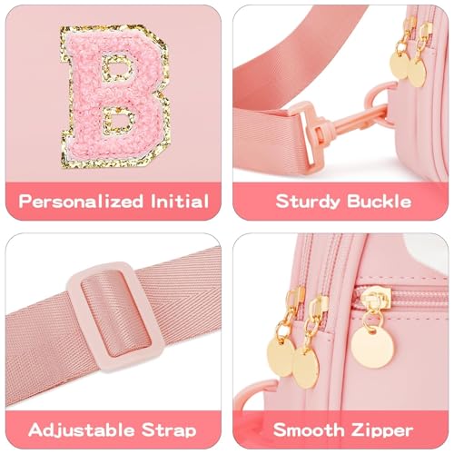 Image of Initial Sling Bag Crossbody Purse for Kids Girls Age 3-8