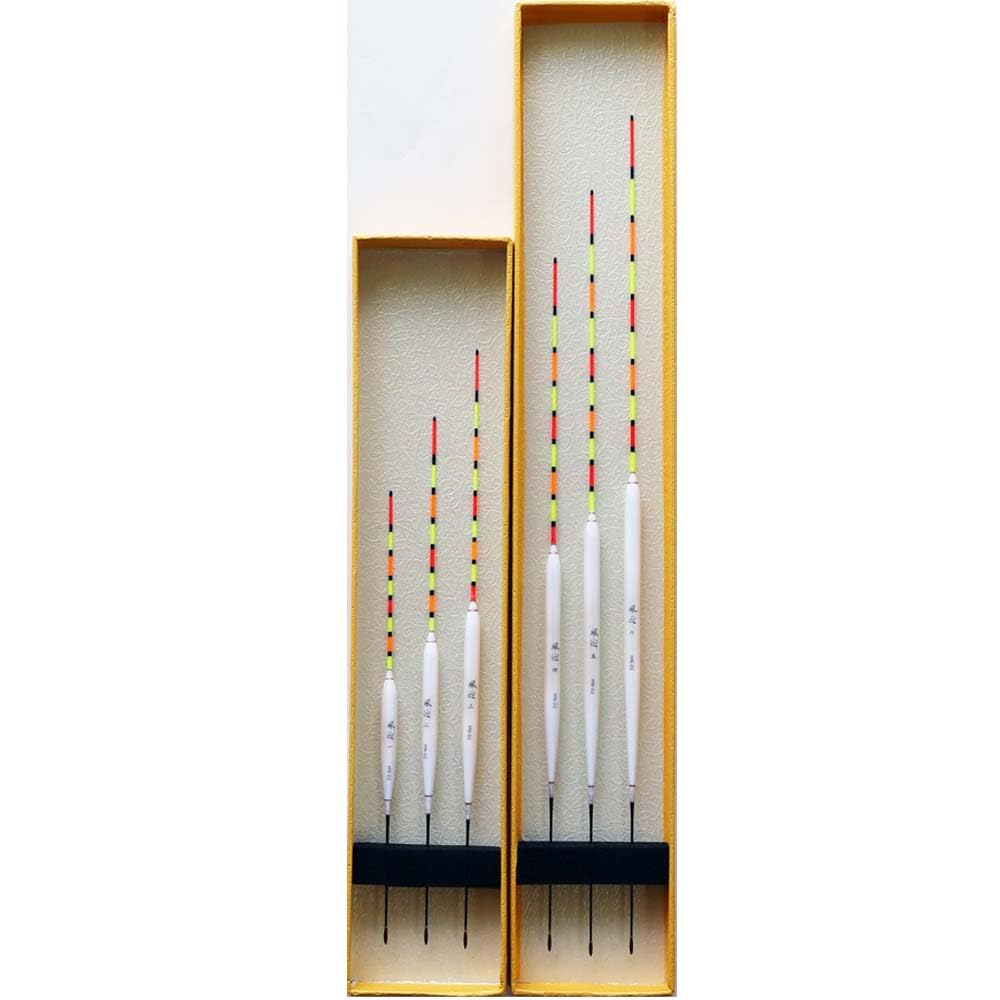 Amazon | FUGEI 羽根 ウキ へら浮き 6本 セット 全長約18/21/24/28/31