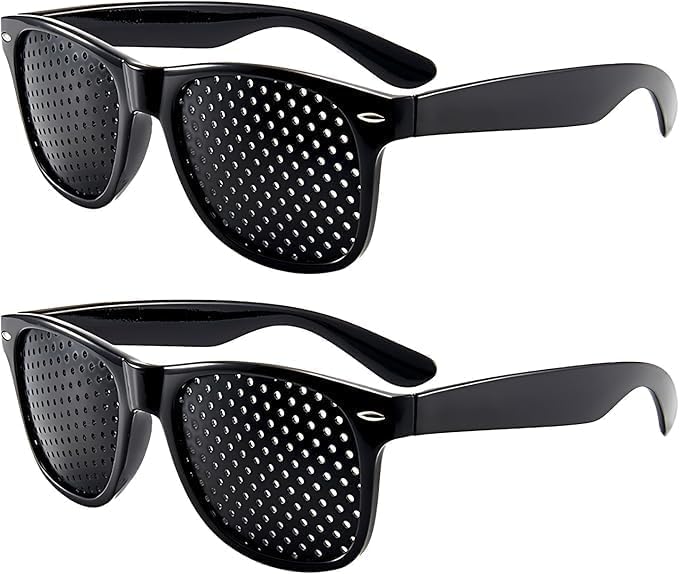 2-Pack Adjustment Glasses,Eye Training Glasses for Enhanced Concentration, Lightweight & Comfortable Frames