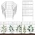 HIHADUUM 7 Pack 31.5 Inch(H) X 10 Ft(L) Decorative Garden Fence Fencing Panels, Metal Wire Border No Dig Fencing Animal Barrier for Dog, Flower Edging for Yard Landscape Patio Outdoor Decor