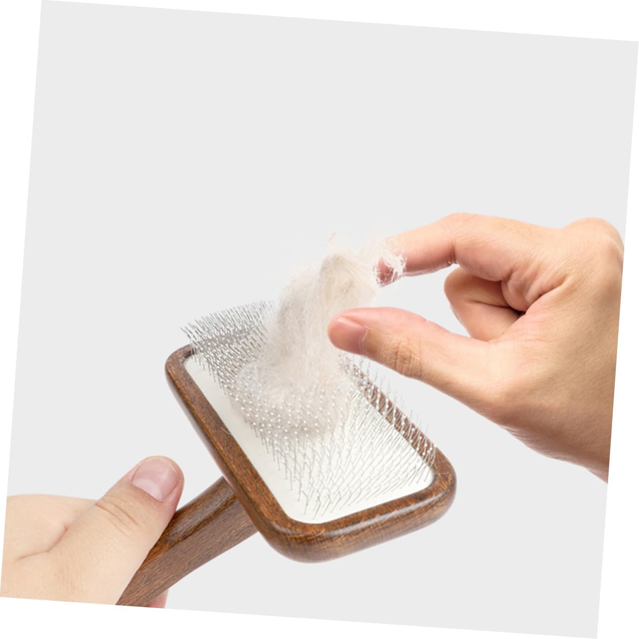 Peine de Madera Portátil para Perros y Gatos Eliminación de Pelos Sueltos, Diseño Antideslizante y Uso Hogar para Cuidado y Belleza
