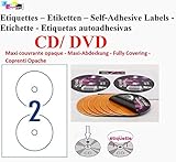 Etiketten CD – DVD mit Cursor um Hilfe in der Anlage in das Loch