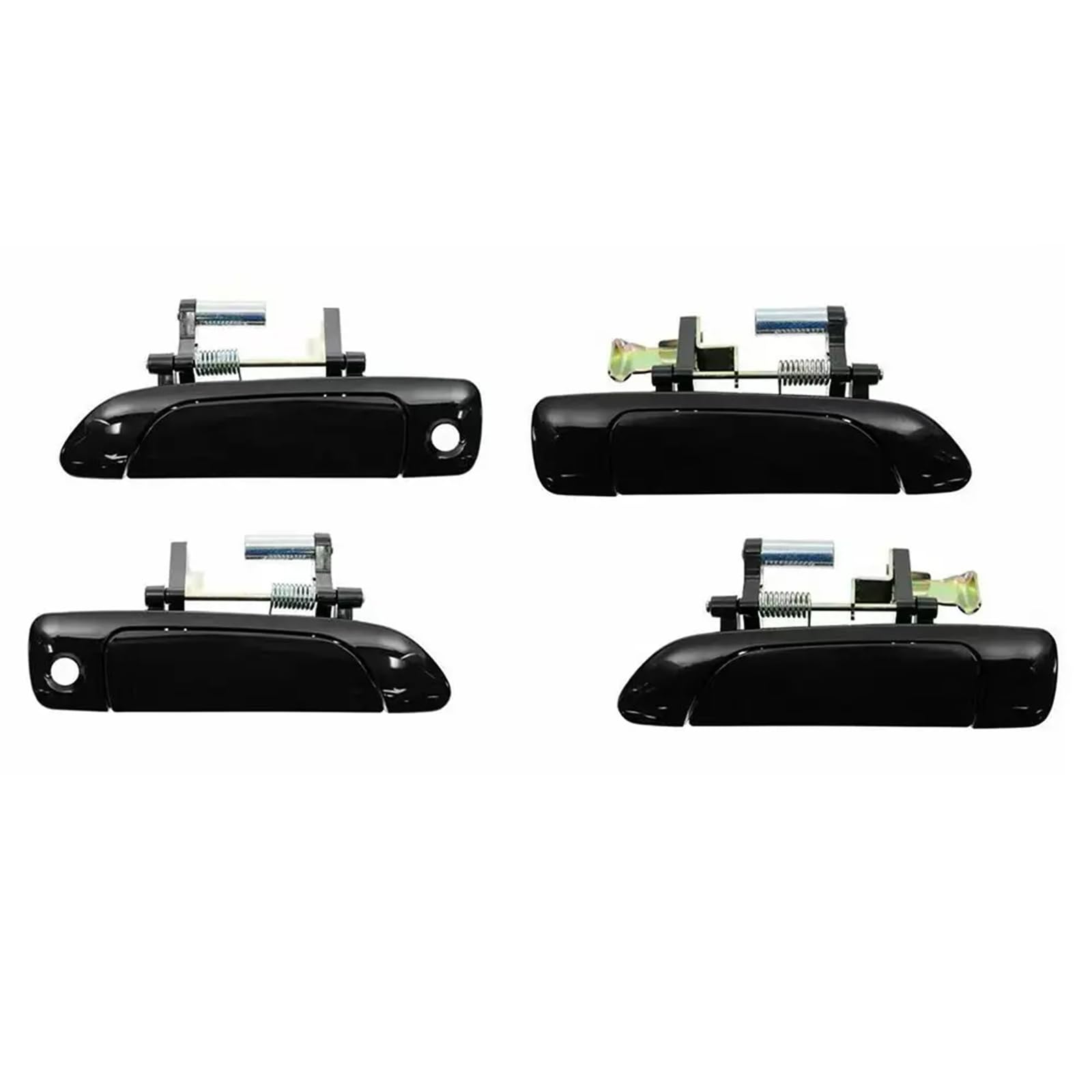 Poignées de porte extérieures noires pour réparer une Honda Civic 2001-2005