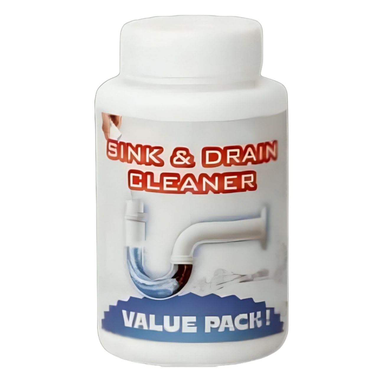 Drainage Block Remover Sink Cleaner Drain Powder Hair Remove from PVC Pipe use in Home Cleaner Toilet Cleaning Pipe Cleaner and Bathroom wash