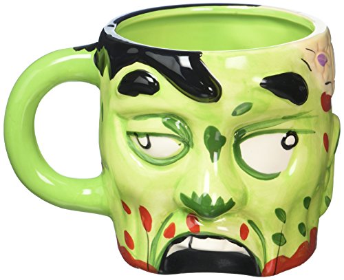 OliaDesign Ceramic Zombie Mug, 16 ounce, White