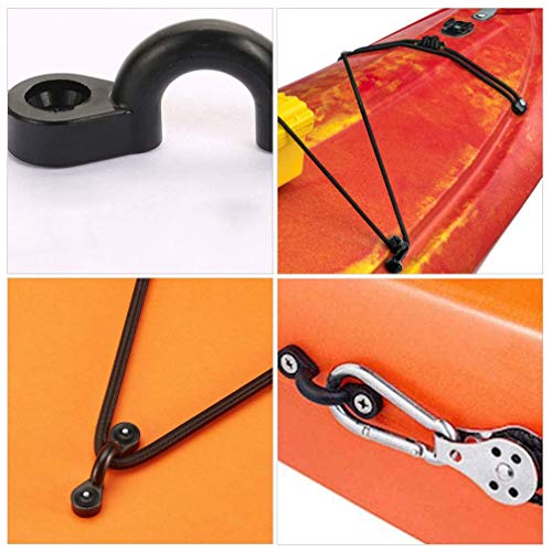 CLISPEED Conjunto Olho Pad Deck Caiaque Loops Empate Downs 1 Nylon Bungee Pad Olho para Caiaques Can