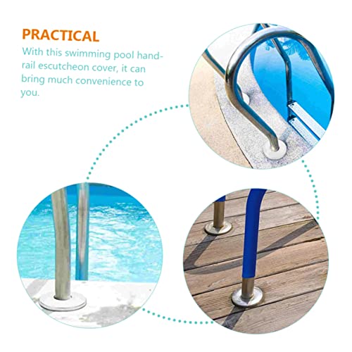 Cubierta de pasamanos para escalera de piscina de acero inoxidable miniatura 5