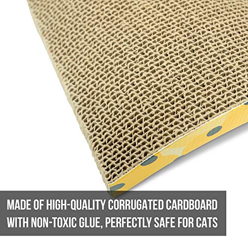 OurPets Brinquedos para gatos The Wave Cat Scratcher (gatos para uso interno, erva de gato, presente
