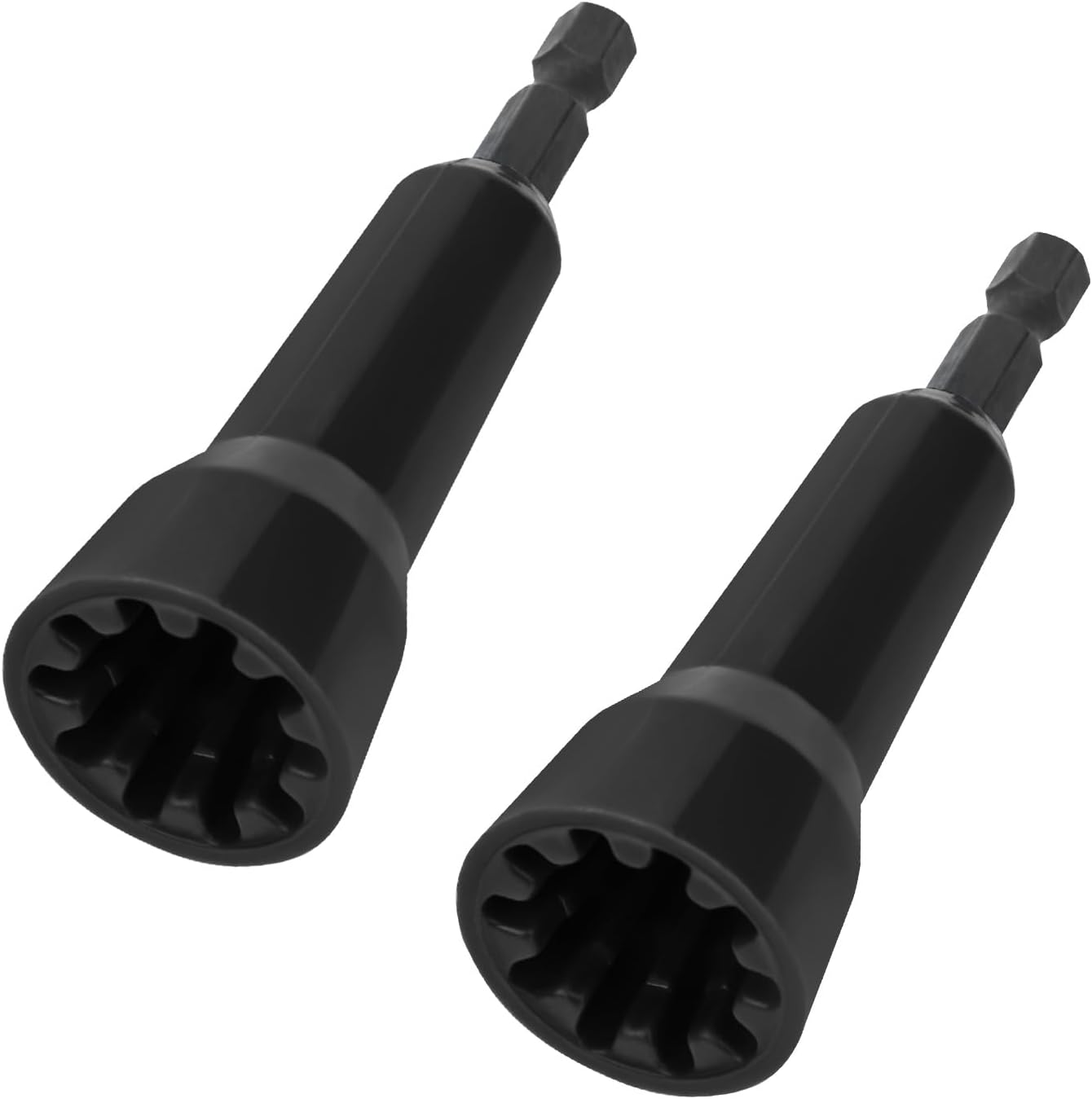 2pcs Wire Twisting Tool, Twisters for Wire Nut with 1/4" Chuck Wire Fast Hand Tool, Wire And Cable Spinner for Drill & Wire Connector Electricians Drill, Cable Stripper (Black)