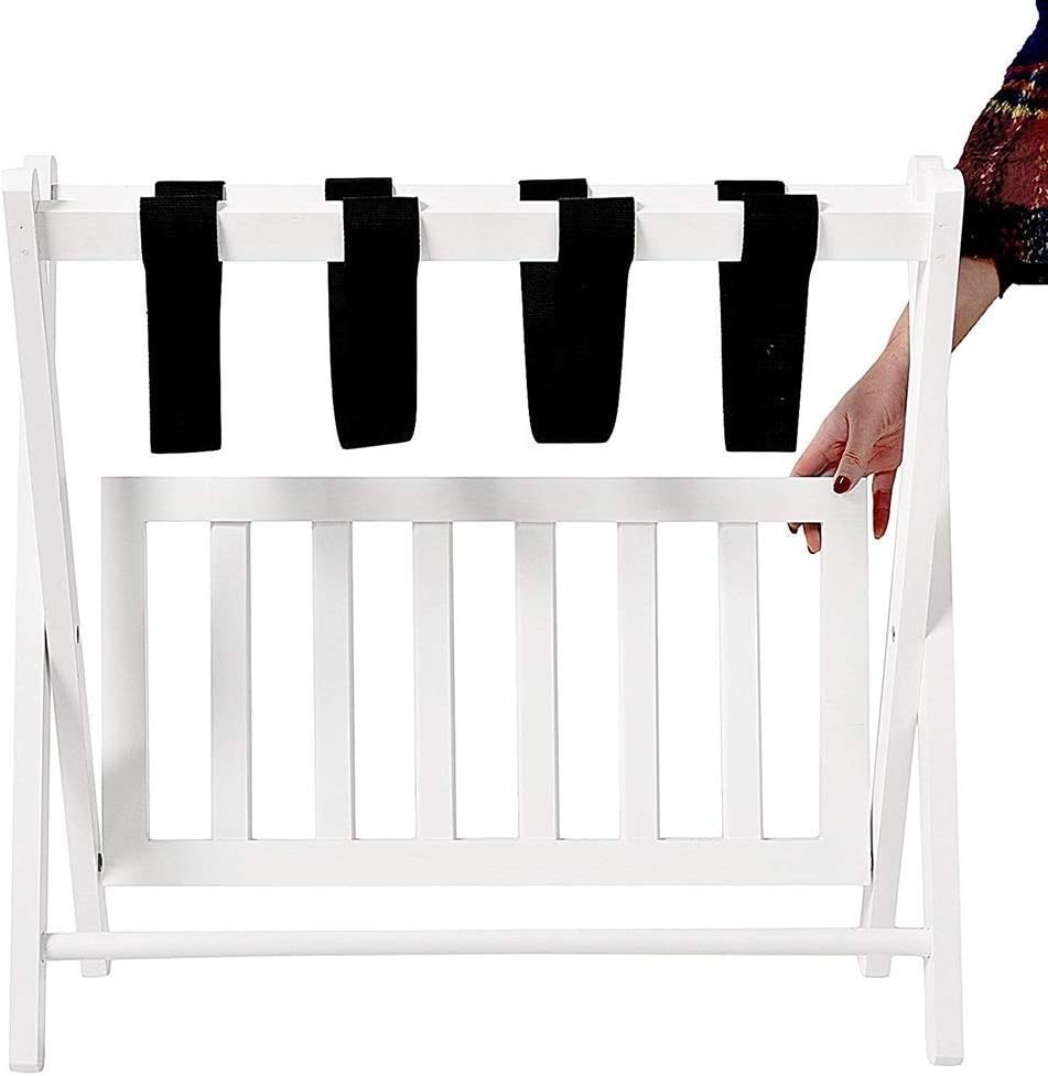 荷物が背もたれ折り畳み式のソリッドウッド荷物ラックがないと荷物ラック、ホテルルームラック、荷物はベッド棚荷物バックパックラック