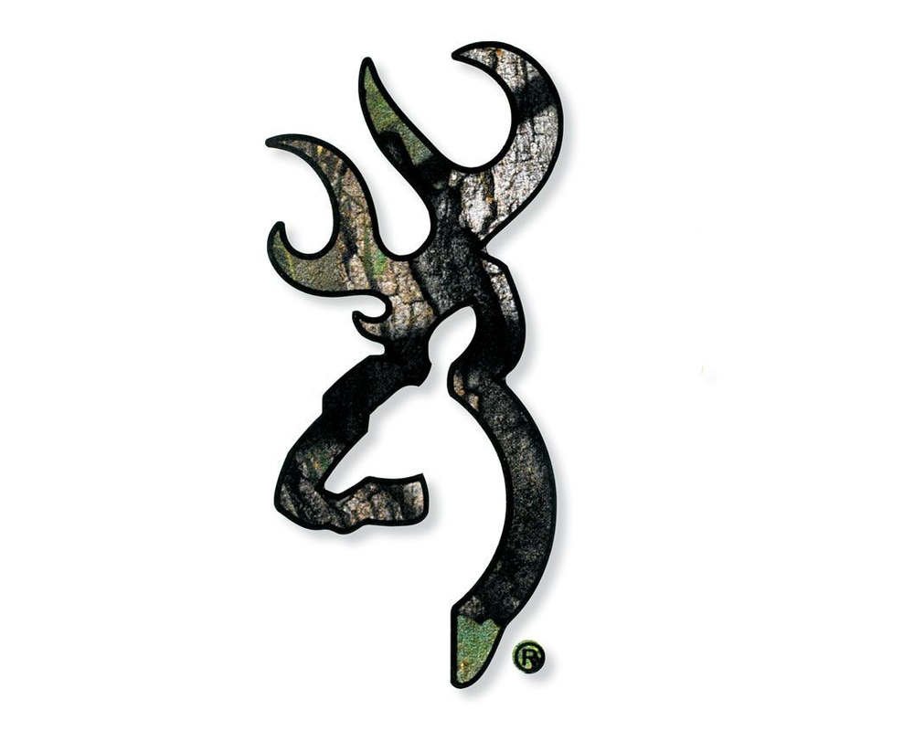 Buckmark Camo Decal