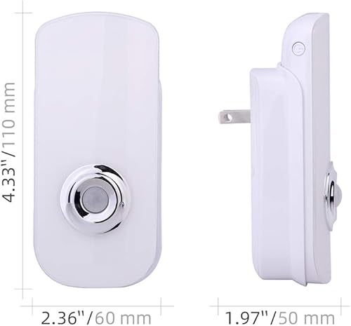 Miniatura 4 de Paquete de 2 linternas de luz nocturna LED con sensor de movimiento, luz de corte 3 en 1, luz de emergencia recargable, detección automática, luz de