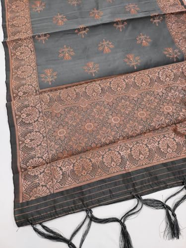 Image of Women's Banarasi Silk Unstitched Salwar Suit Dress Material with Dupatta, Unstitched Salwar Suit Set with Dupatta, Salwar Material for Women, Salwar Material for Women Unstitched