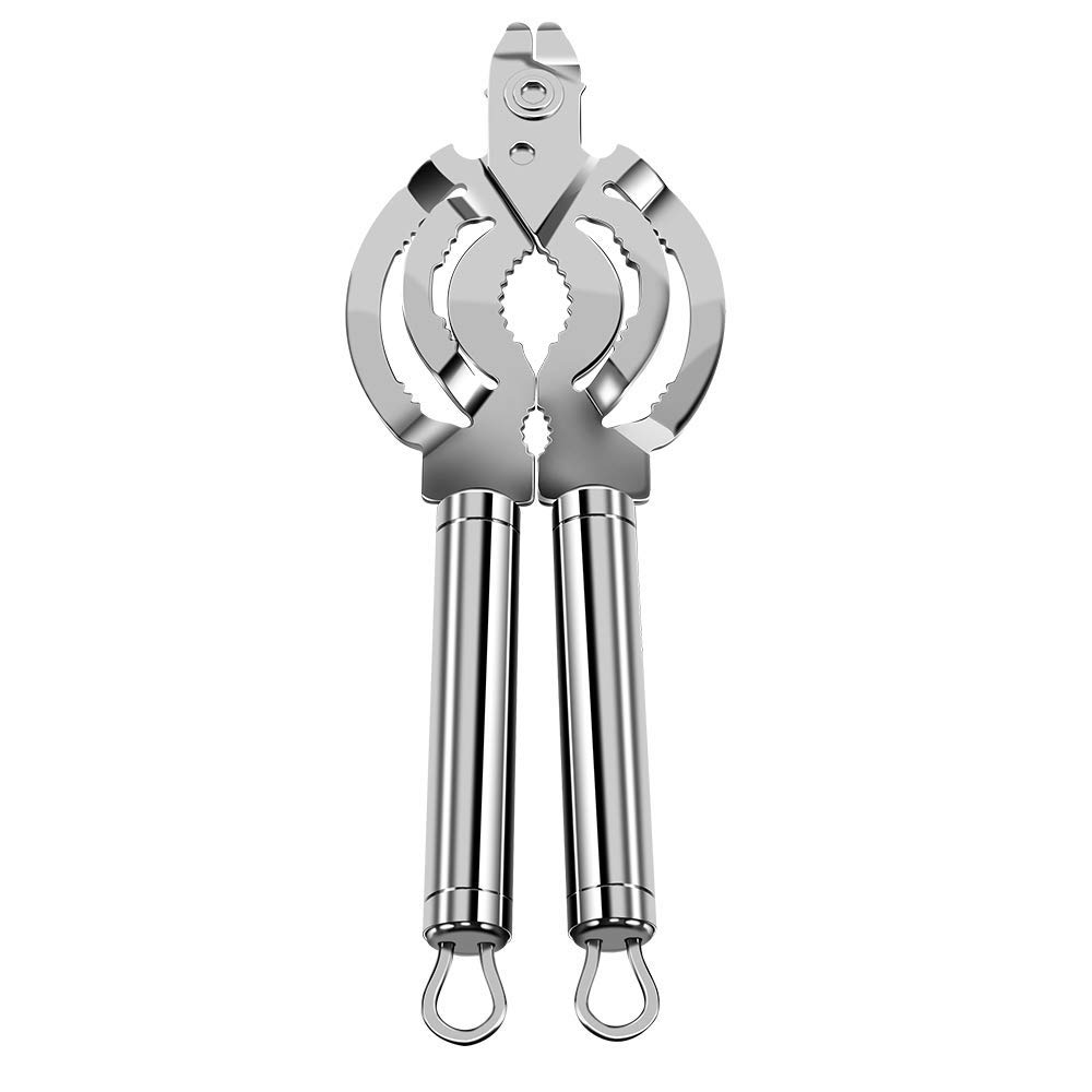 Multifunctional Can & Jar Openers, DP09 Professional Stainless Steel Manual Jar Opener Multi-Purpose Kitchen Tool Lid Opener Easy to Open Can/Bottle/Cap/Jar/Tin/Beer/Wine/Nutlet